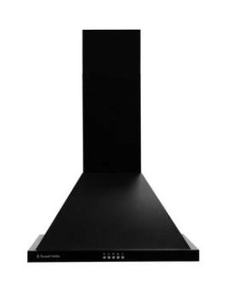 Russell Hobbs Rhsch601B 60Cm Wide Black Steel Chimney Cooker Hood